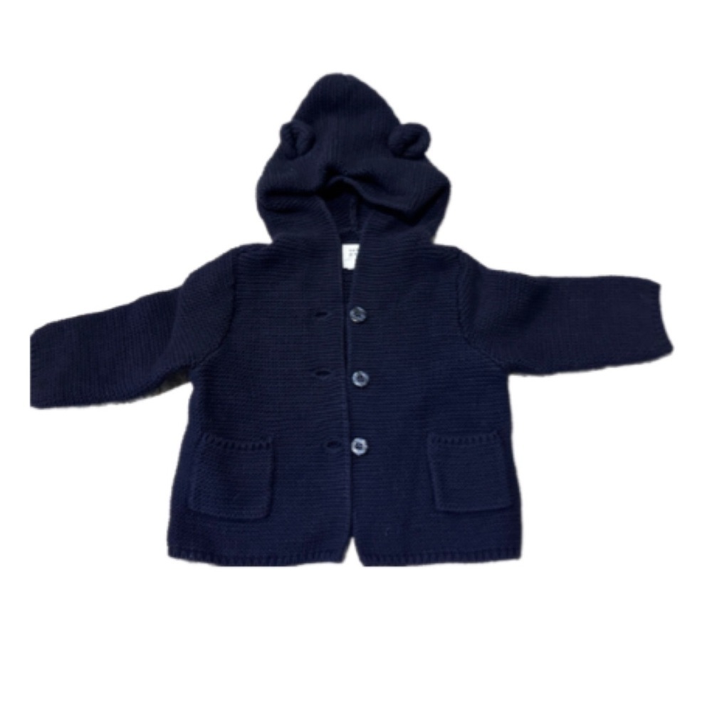 ☃️GAP Dark Blue Kids Knit Jacket with Hood